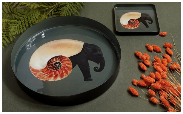 Plateau Rond Shellelephant