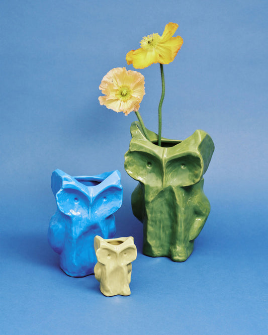 Hibou vase L After Midnight