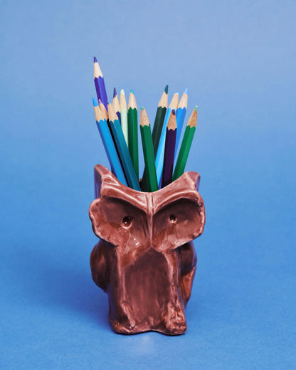 Hibou vase XS After Midnight