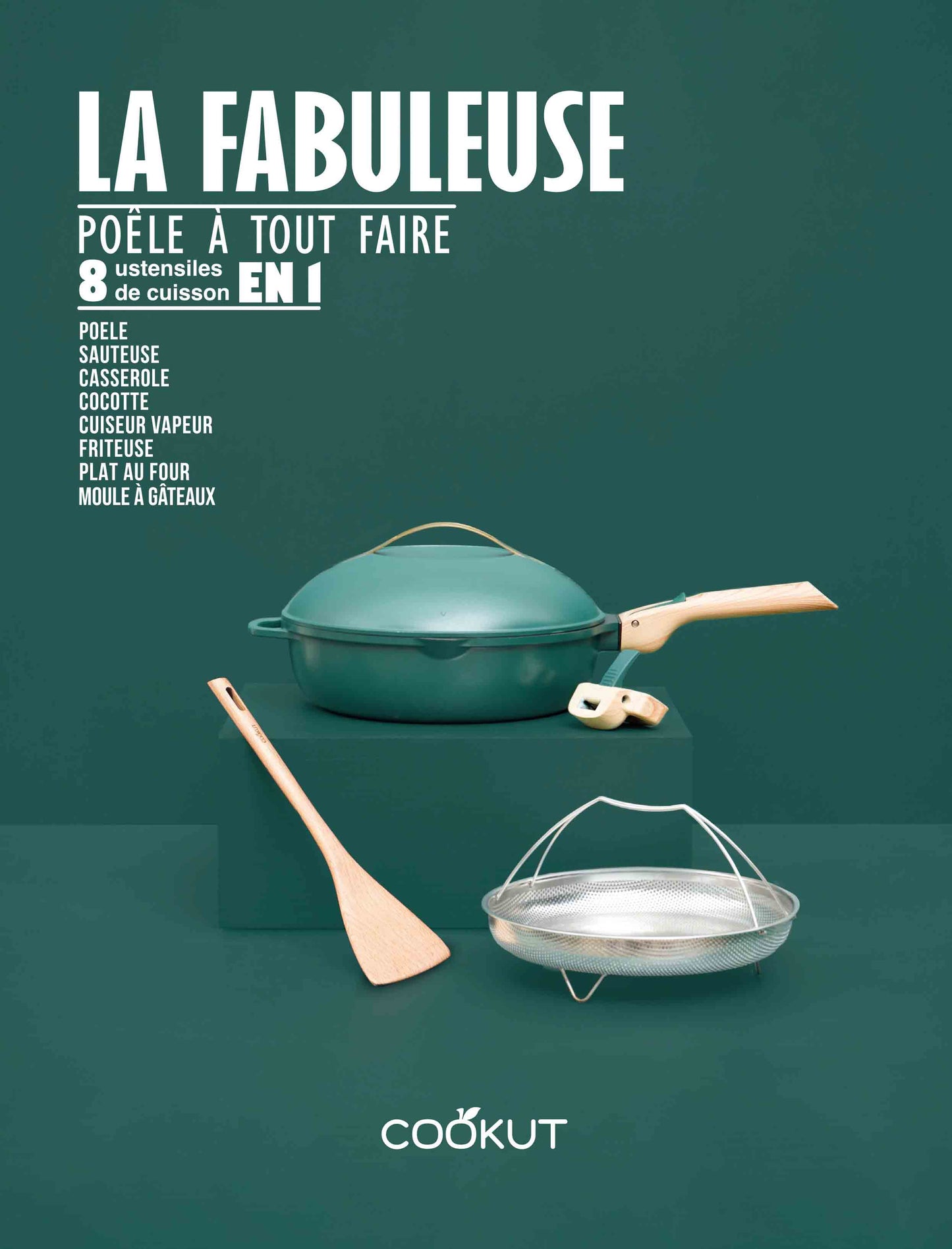 Cookut-La Fabuleuse Poêle à tout faire – 24 cm ou 28 cm