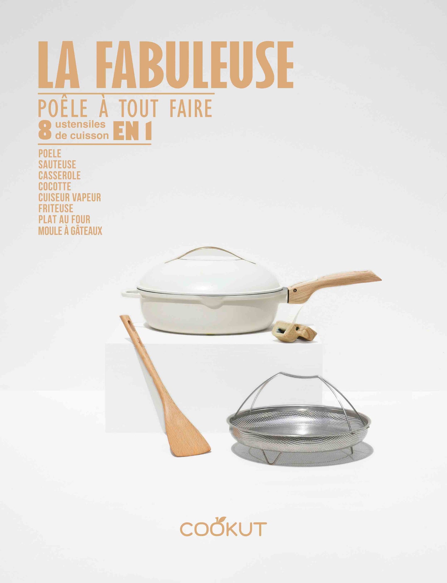Cookut-La Fabuleuse Poêle à tout faire – 24 cm ou 28 cm