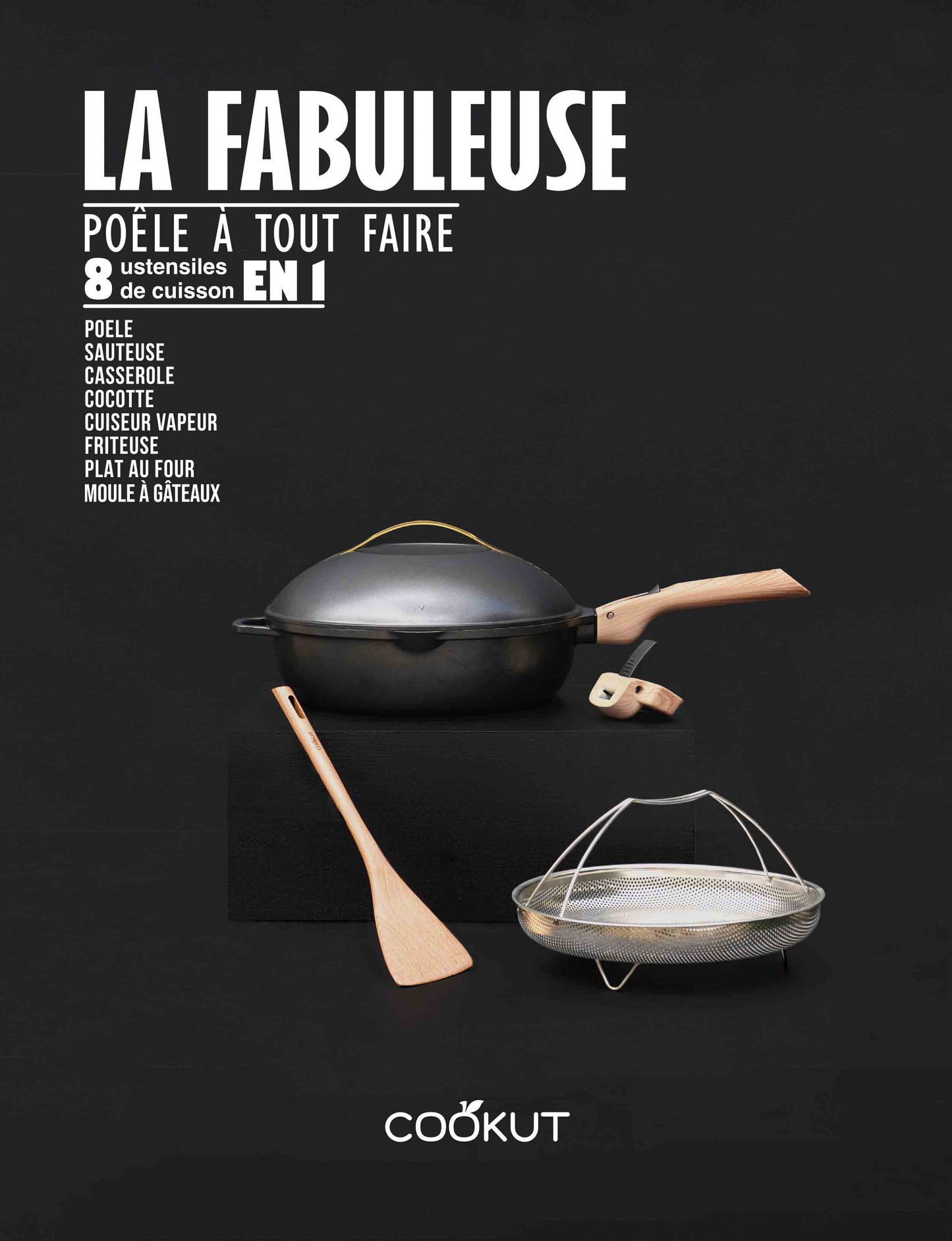 Cookut-La Fabuleuse Poêle à tout faire – 24 cm ou 28 cm