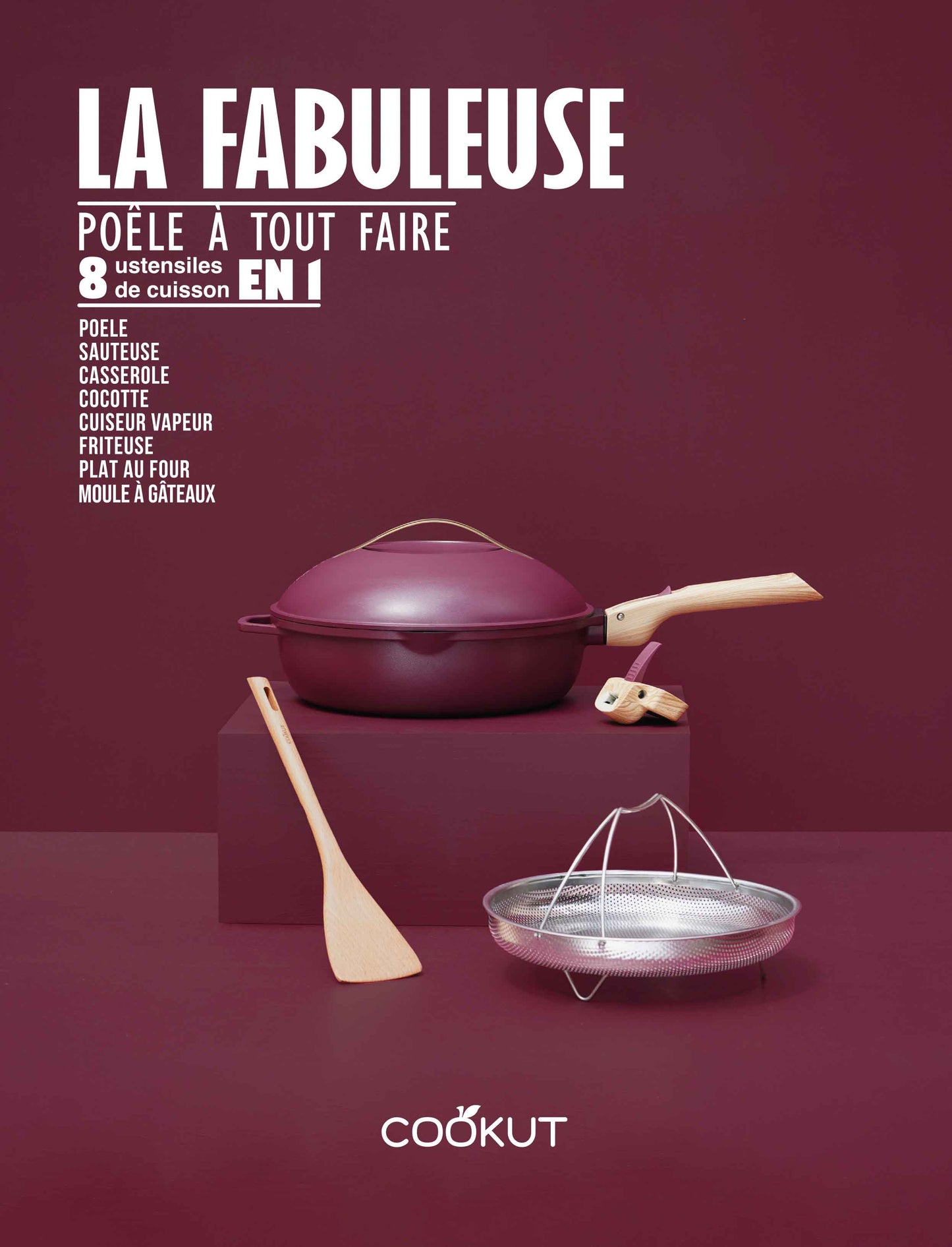 Cookut-La Fabuleuse Poêle à tout faire – 24 cm ou 28 cm