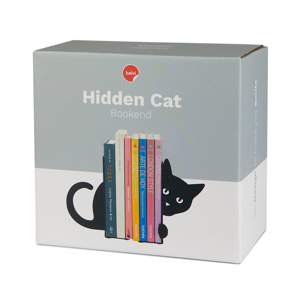 Serre-livres Double Hidden Cat