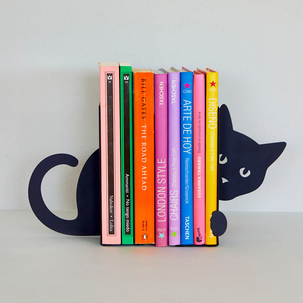Serre-livres Double Hidden Cat