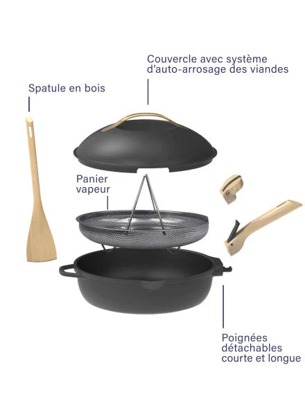 Cookut-La Fabuleuse Poêle à tout faire – 24 cm ou 28 cm